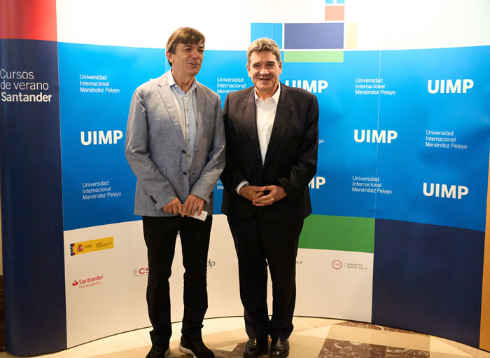 ministro Jose Luis Escriva y rector Carlos Andradas